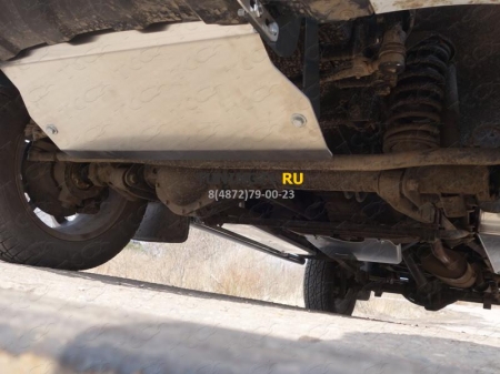 UAZ Patriot 2015-Защита рулевых тяг (алюминий) 4мм